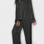 Octavienne - Ensemble chemise effet satin & pantalon