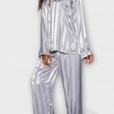 Octavienne - Ensemble chemise effet satin & pantalon