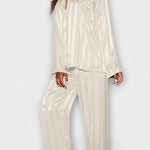 Octavienne - Ensemble chemise effet satin & pantalon