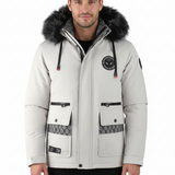 Leon Veste d’Hiver Homme Lunero Eindhoven – Veste Outdoor Imperméable avec Capuche et Doublure Polaire