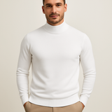 Leonardo Pull Col Roulé Homme – Maille Douce Premium au Style Moderne et Élégant