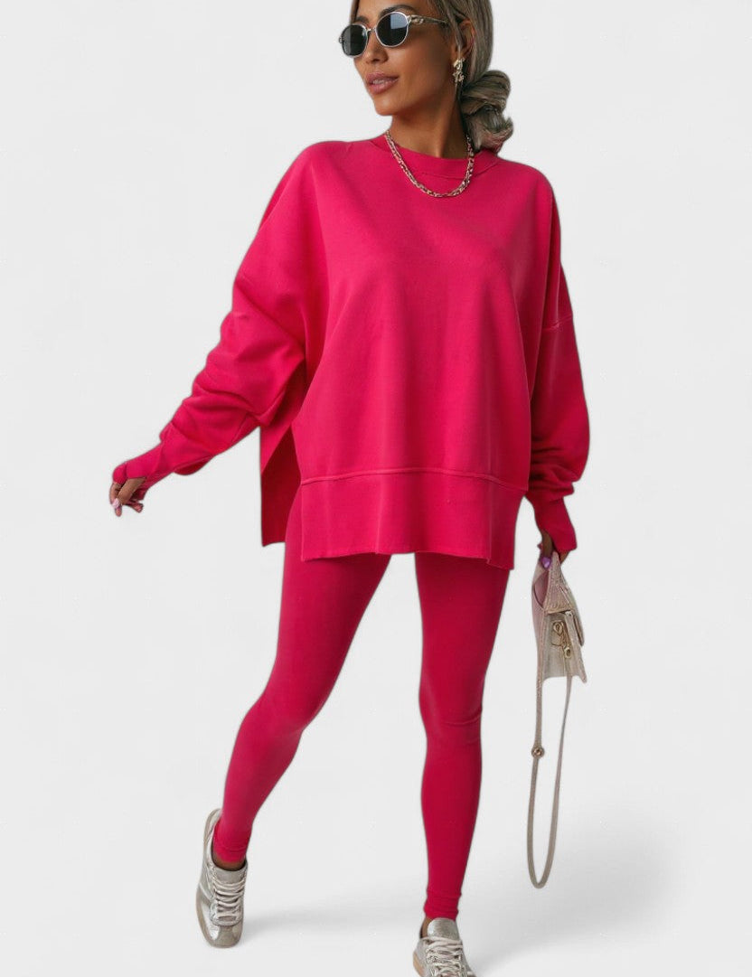 Aurore - Ensemble haut ample à manches longues & pantalon