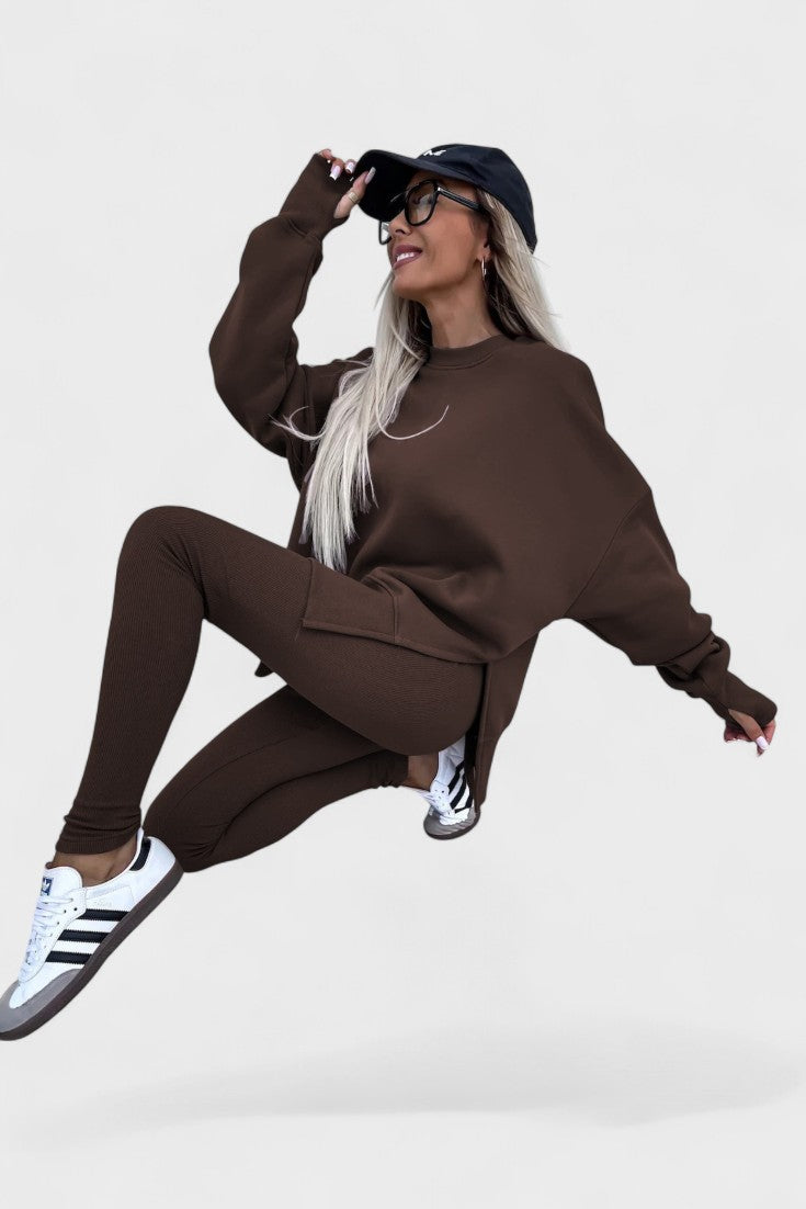 Aurore - Ensemble haut ample à manches longues & pantalon