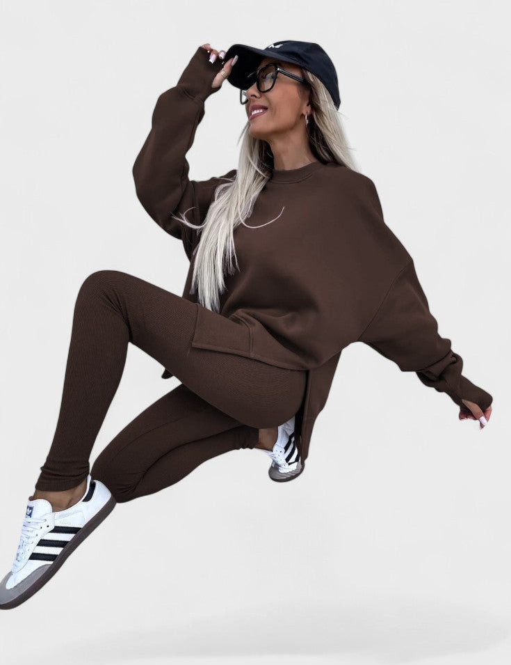 Aurore - Ensemble haut ample à manches longues & pantalon