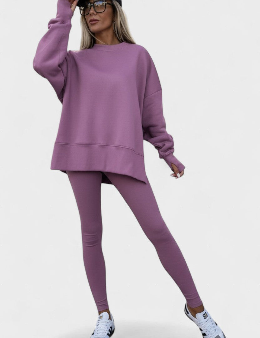 Aurore - Ensemble haut ample à manches longues & pantalon
