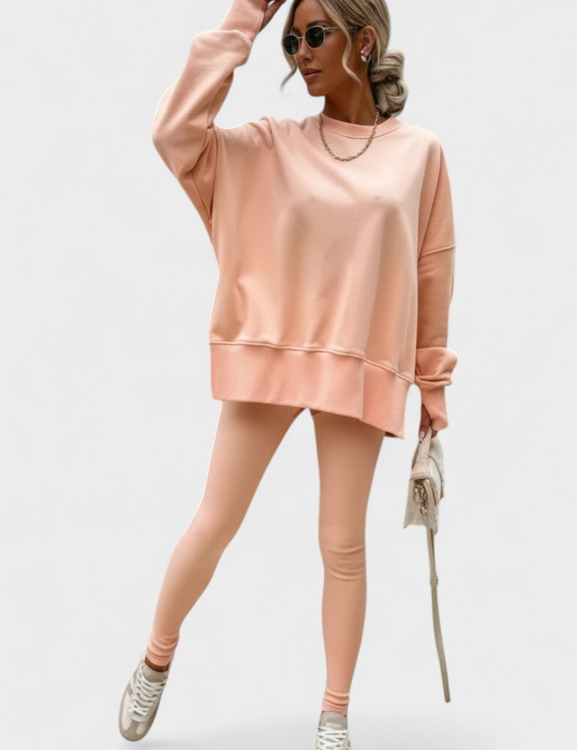 Aurore - Ensemble haut ample à manches longues & pantalon