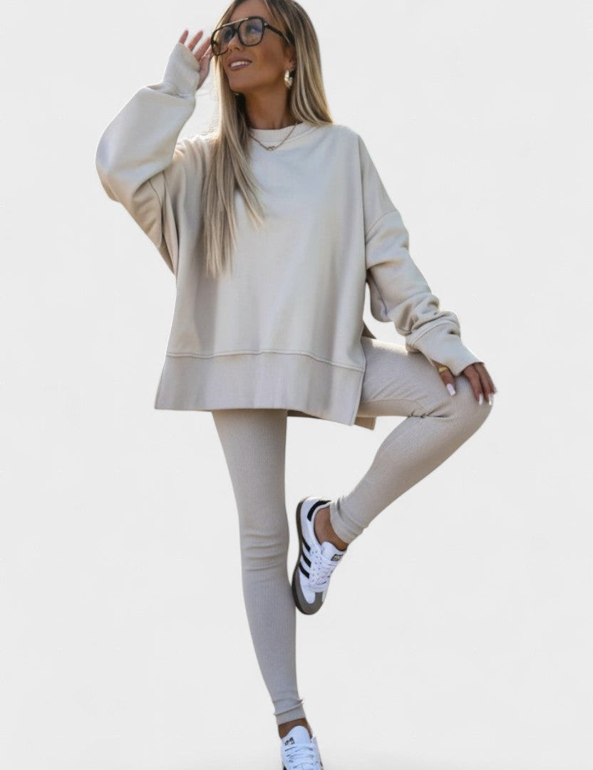 Aurore - Ensemble haut ample à manches longues & pantalon