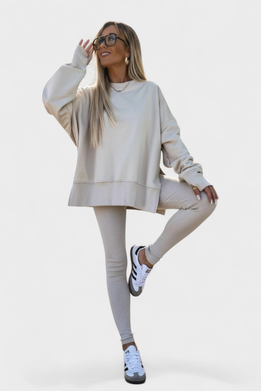 Aurore - Ensemble haut ample à manches longues & pantalon
