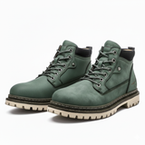 Logan Bottines Homme Robustesse – Similicuir Durable, Semelle Crantée & Lacets