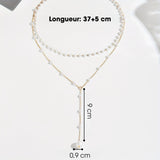Eugenia, collier en perles de nacre - en situation
