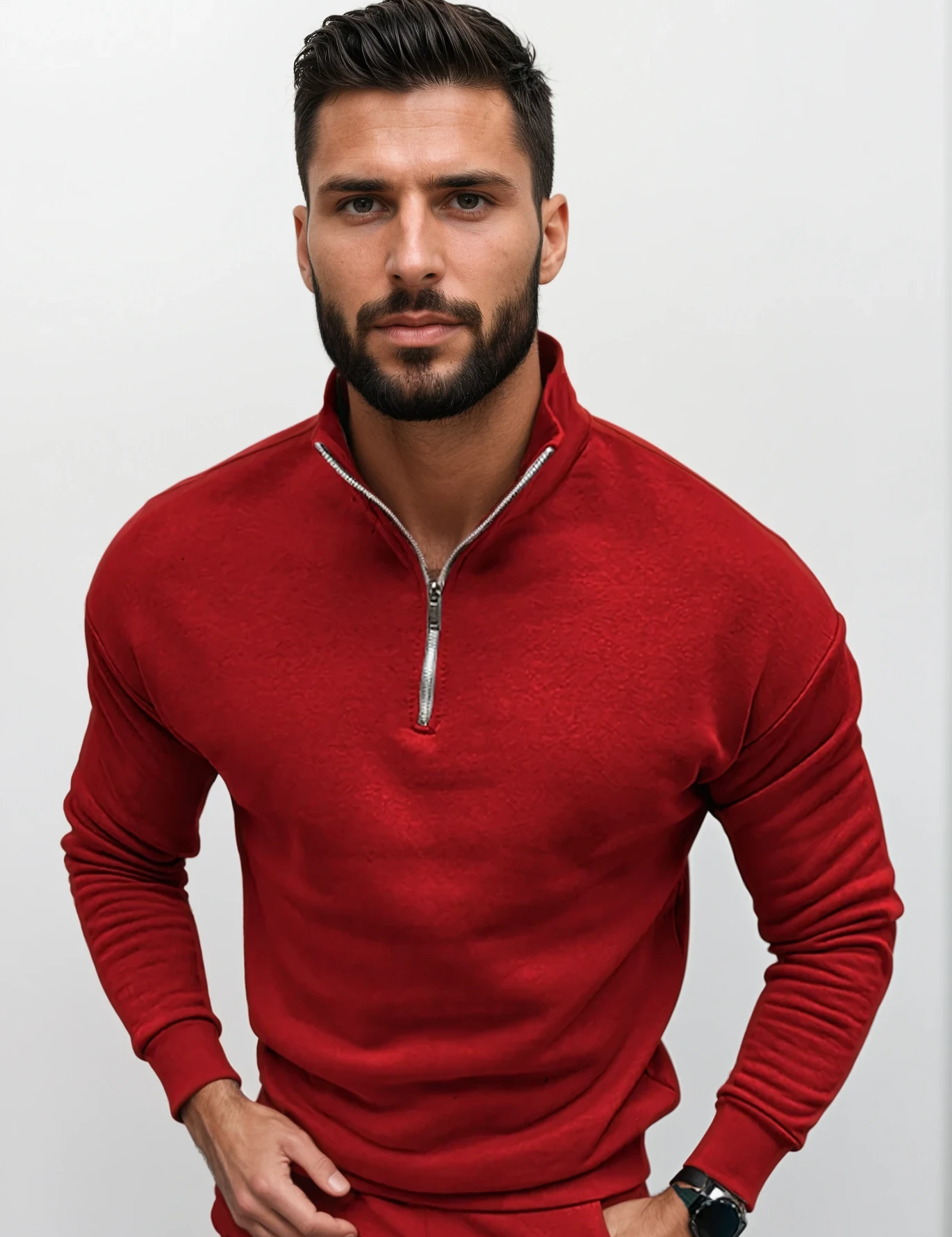 Lorence Pull Demi-Zip Homme – Maille Douce Moderne avec Coupe Élégante et Confortable