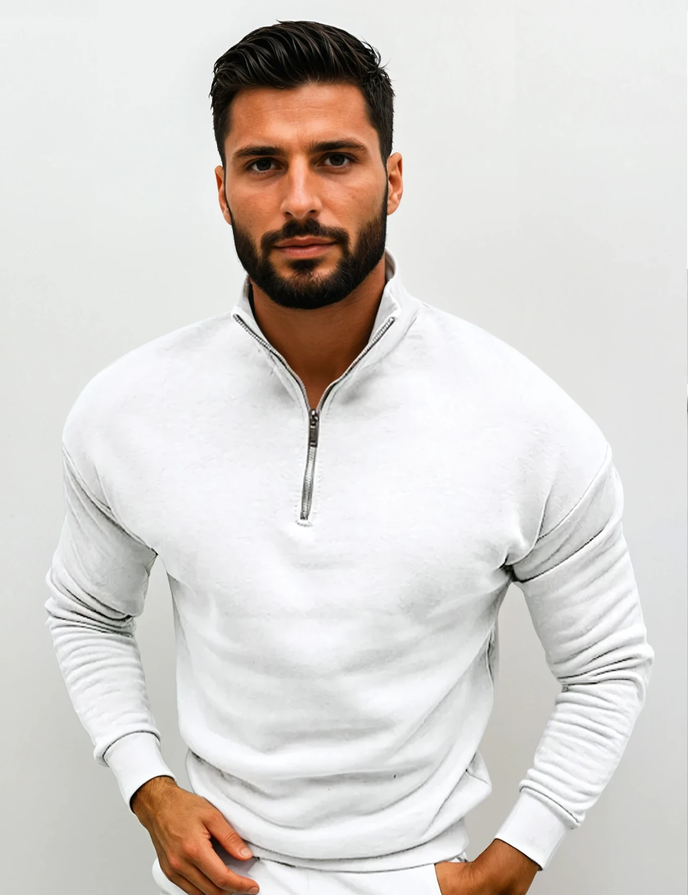 Lorence Pull Demi-Zip Homme – Maille Douce Moderne avec Coupe Élégante et Confortable