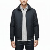 Lucas Veste Bomber Homme Légèrement Matelassée – Col Montant & Doublure à Carreaux