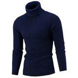 Miles Pull Col Roulé Homme Lunero Eindhoven – Pull Slim Fit en Maille Chaude et Élégante