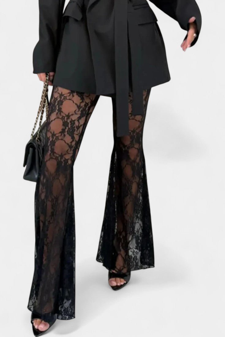 Constance - Ensemble blazer & pantalon en dentelle