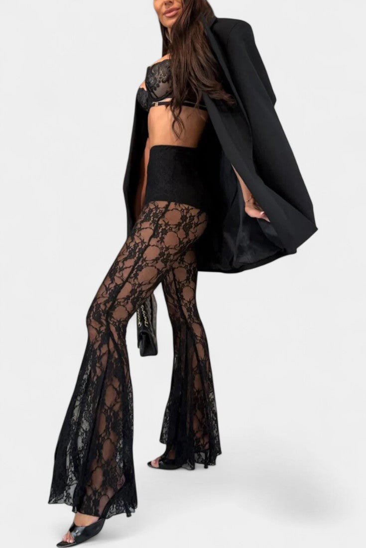 Constance - Ensemble blazer & pantalon en dentelle