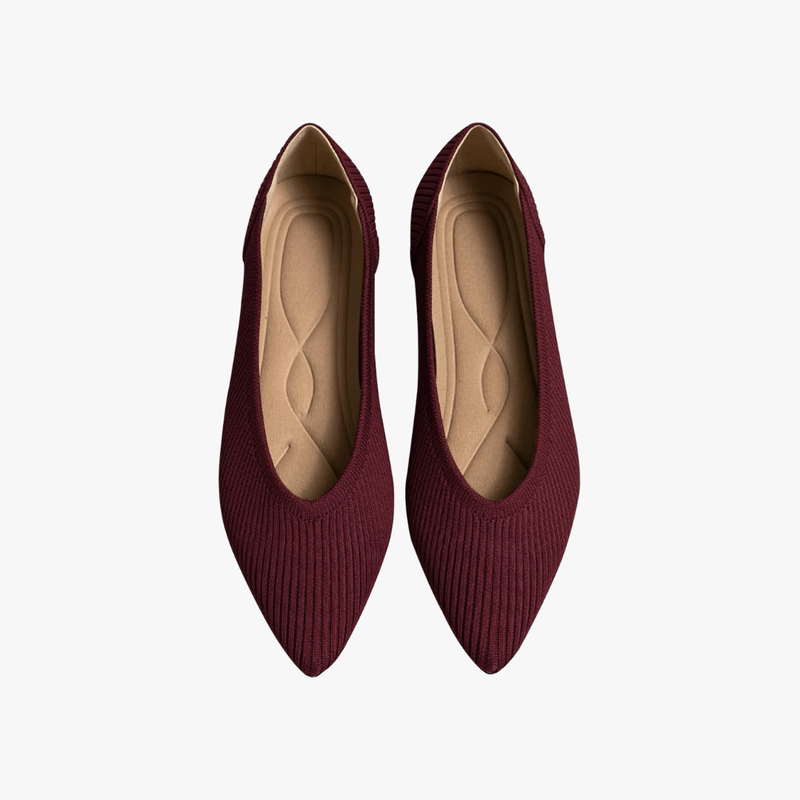 Faye Ballerines Femme Pointues – Ballerines Maille Confortables à Enfiler avec Semelle Souple