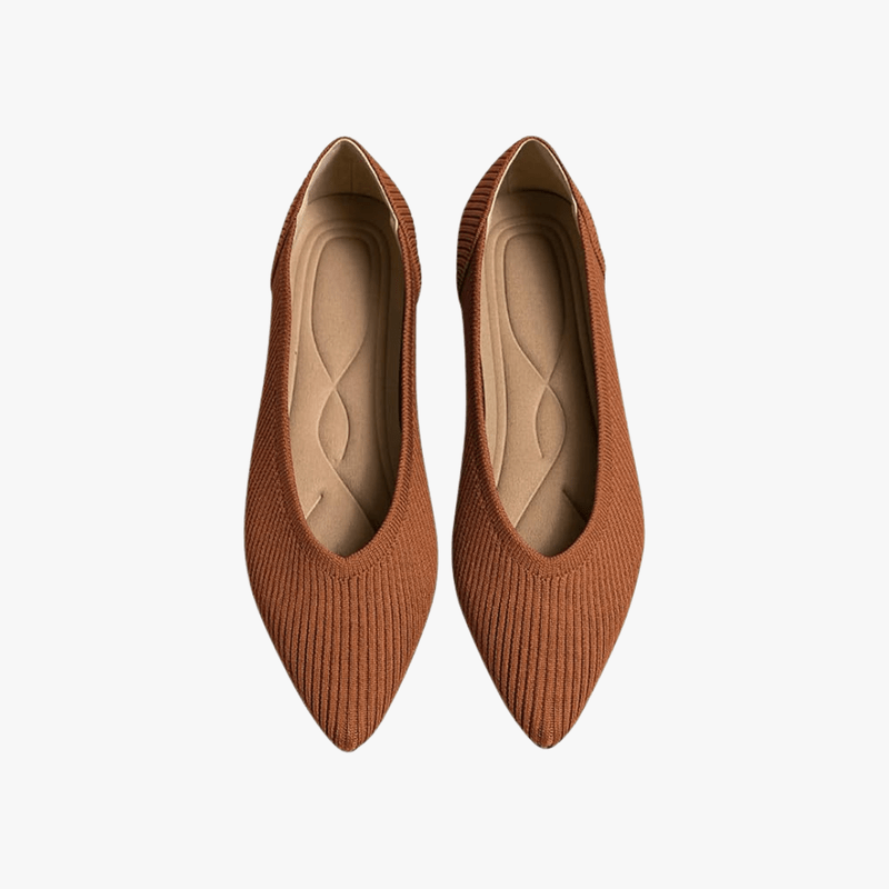Faye Ballerines Femme Pointues – Ballerines Maille Confortables à Enfiler avec Semelle Souple