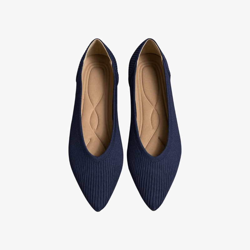 Faye Ballerines Femme Pointues – Ballerines Maille Confortables à Enfiler avec Semelle Souple