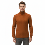 Miles Pull Col Roulé Homme Lunero Eindhoven – Pull Slim Fit en Maille Chaude et Élégante