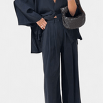 Yvette - Ensemble haut cache-cœur ample & pantalon large