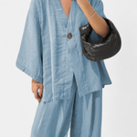 Yvette - Ensemble haut cache-cœur ample & pantalon large