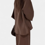 Yvette - Ensemble haut cache-cœur ample & pantalon large