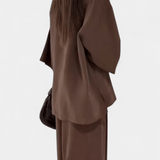 Yvette - Ensemble haut cache-cœur ample & pantalon large