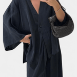 Yvette - Ensemble haut cache-cœur ample & pantalon large