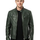 Mito Veste Biker Homme en Similicuir Vegan – Coupe Décontractée & Style Street Moderne