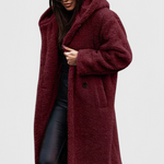 Gabrielle - Manteau long à capuche coupe ample