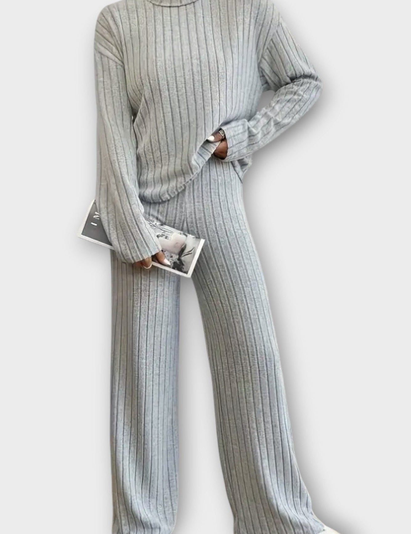Prune - Ensemble pull côtelé & pantalon large