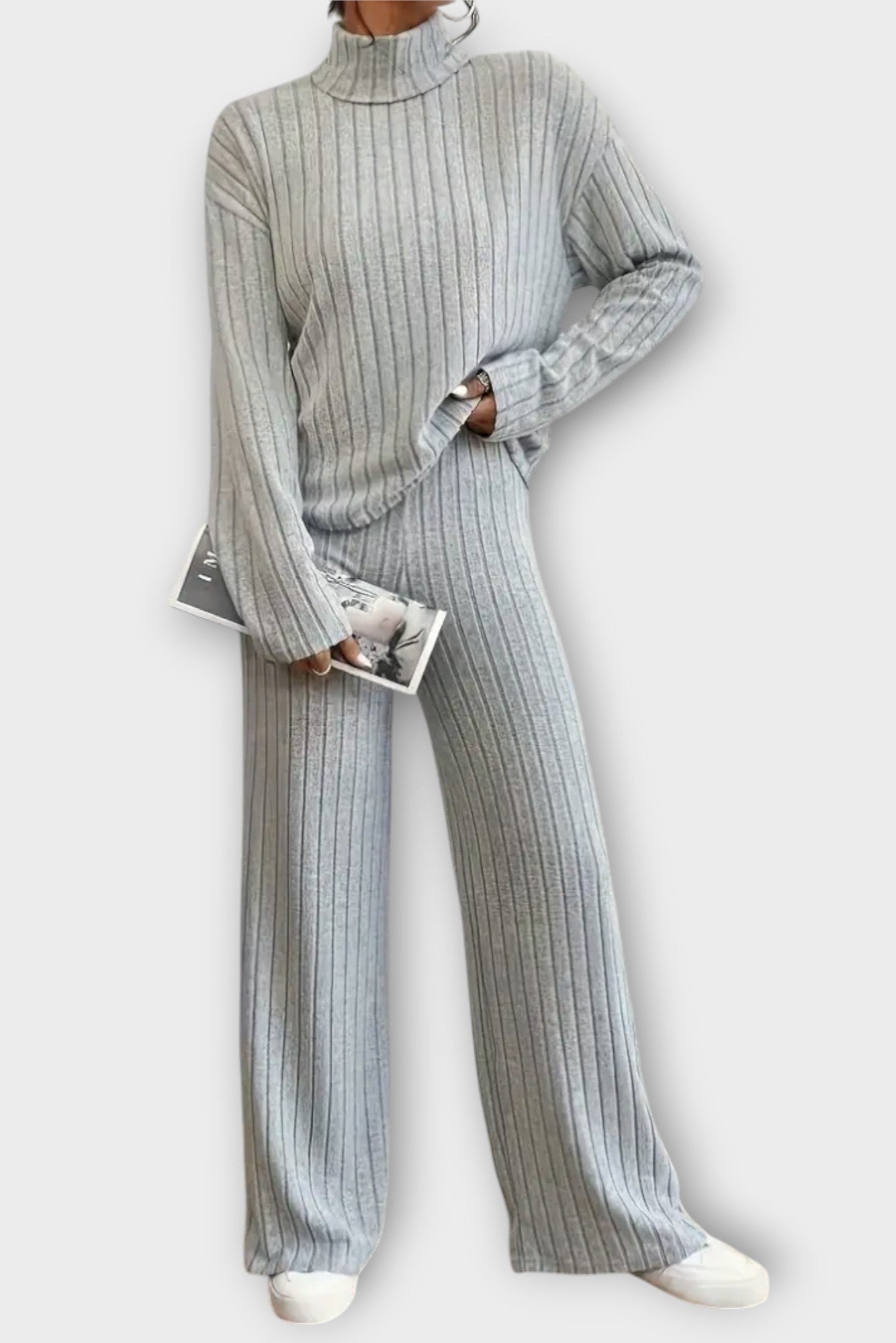 Prune - Ensemble pull côtelé & pantalon large