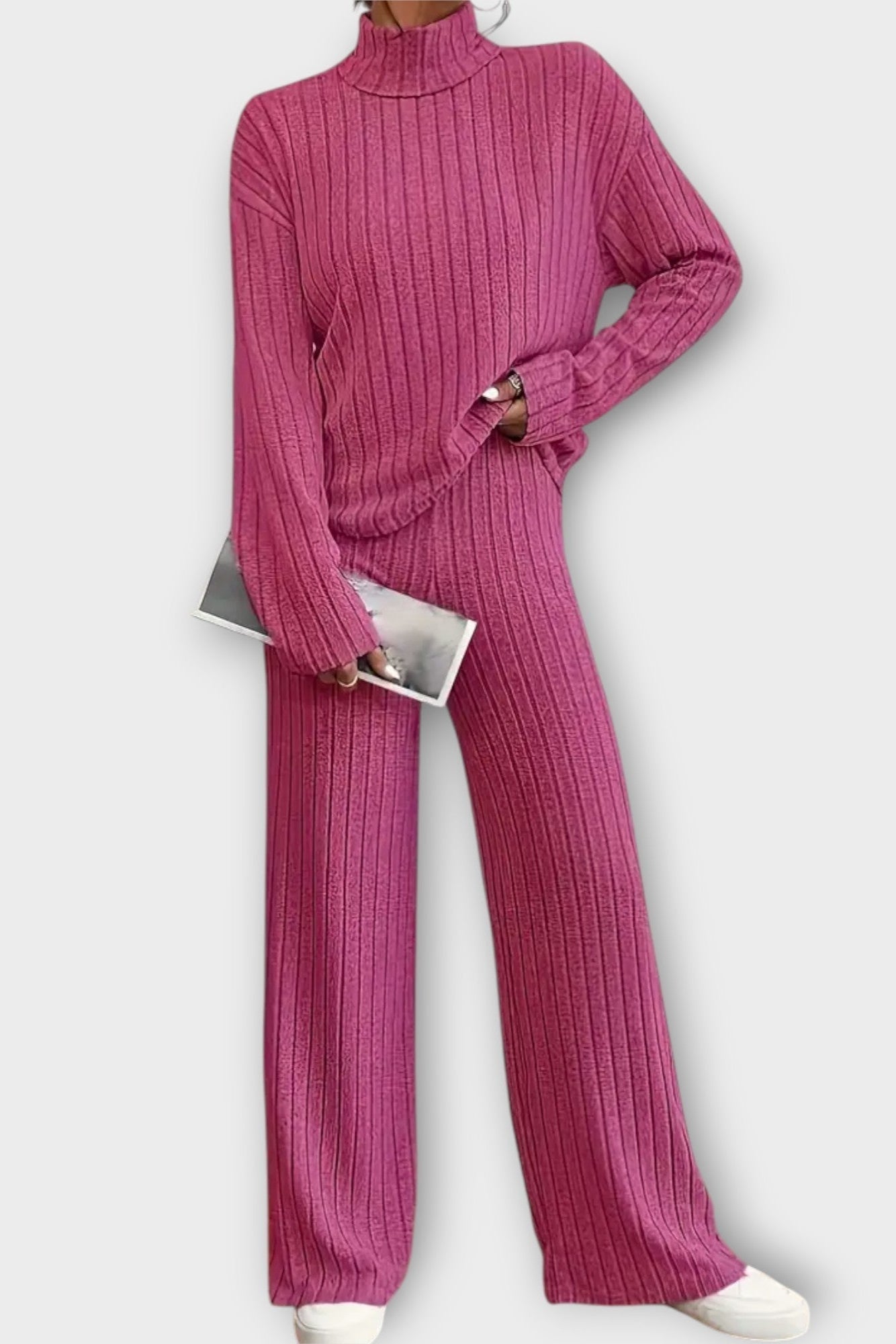 Prune - Ensemble pull côtelé & pantalon large