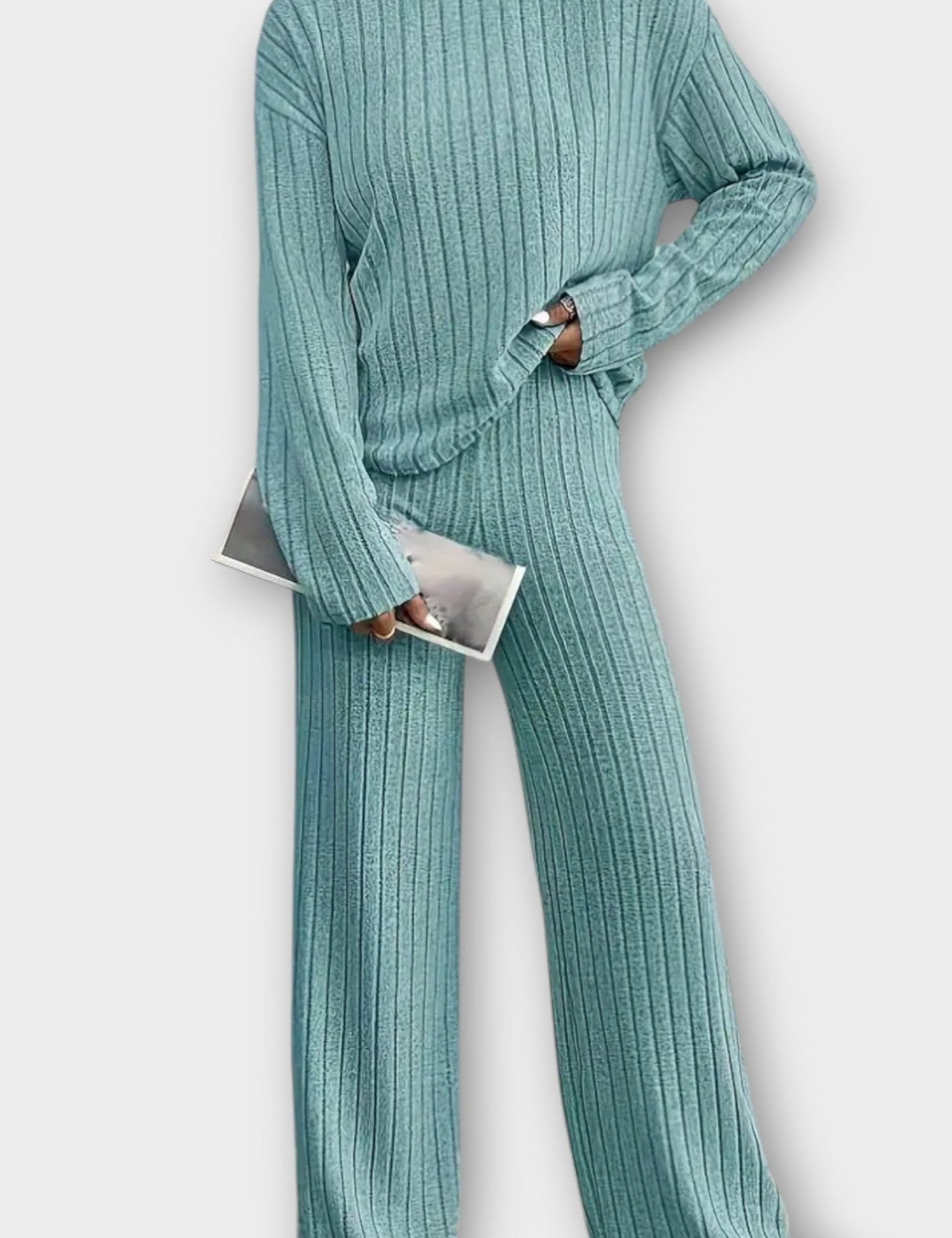 Prune - Ensemble pull côtelé & pantalon large