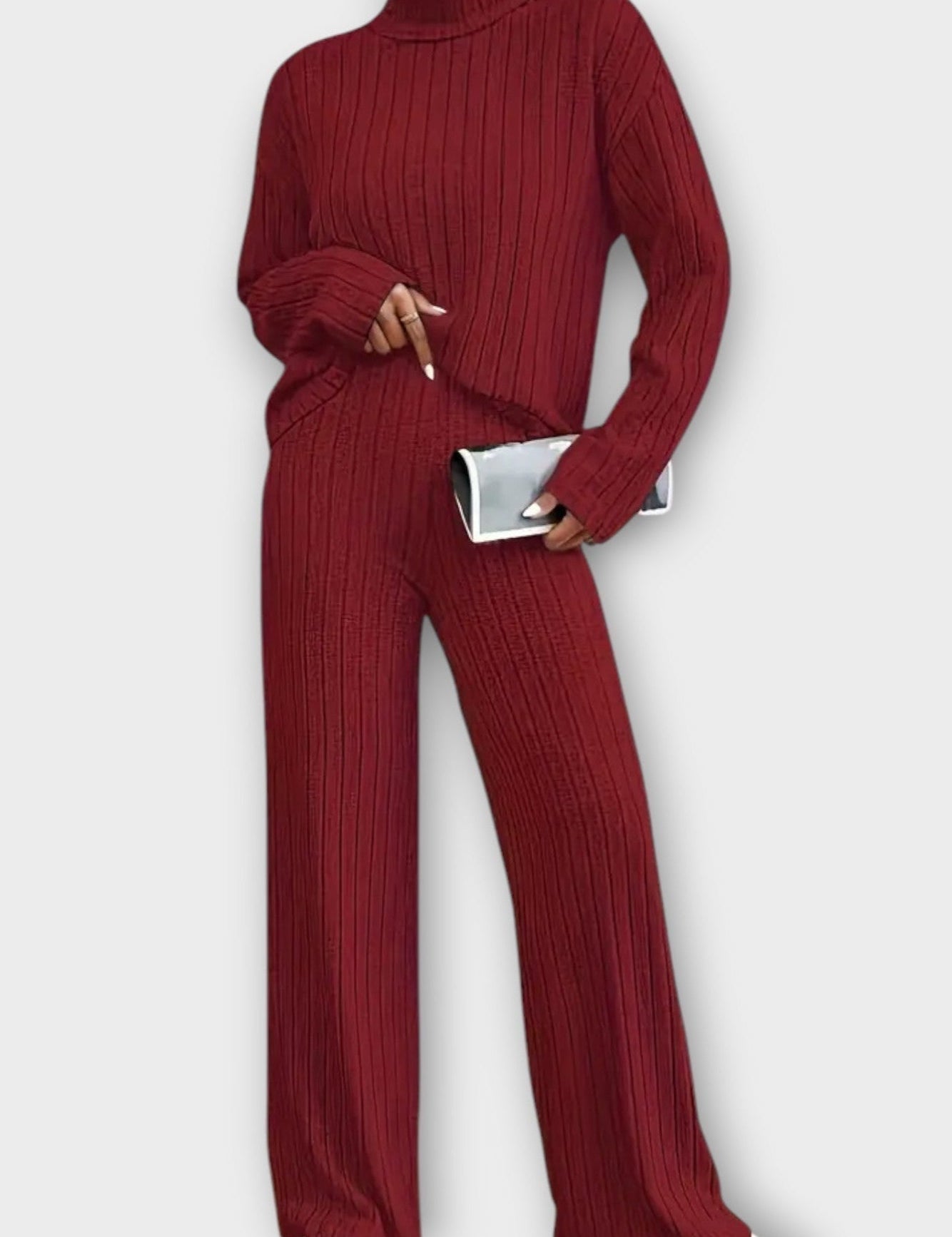 Prune - Ensemble pull côtelé & pantalon large