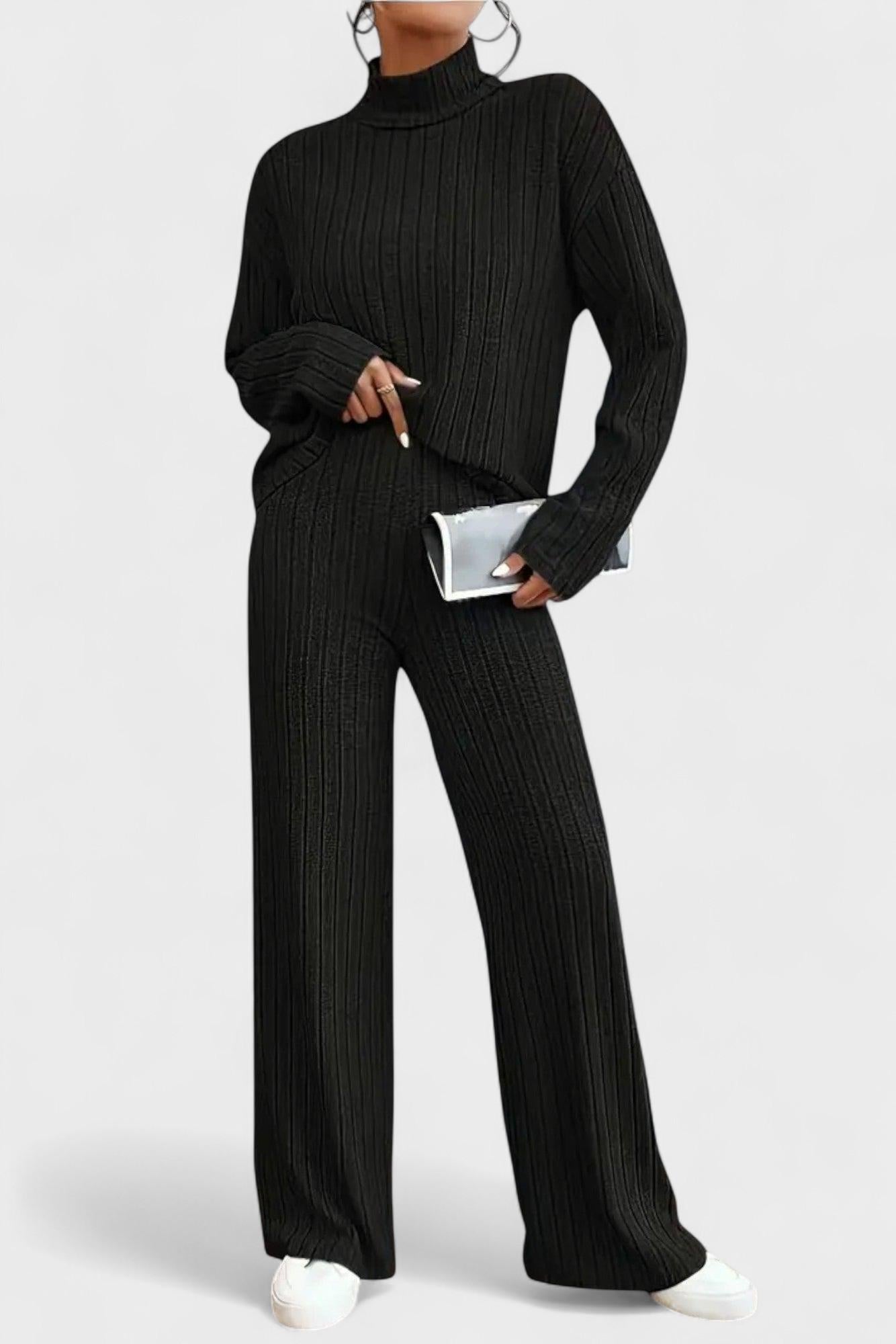 Prune - Ensemble pull côtelé & pantalon large