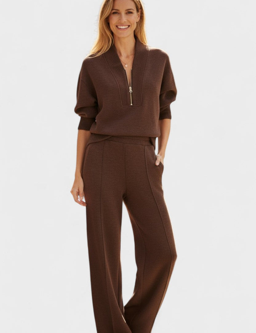 Anouk - Ensemble haut en maille zippé & pantalon
