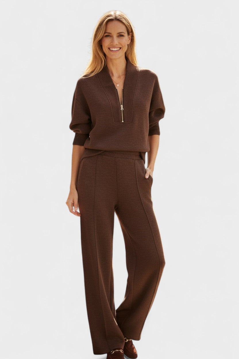 Anouk - Ensemble haut en maille zippé & pantalon