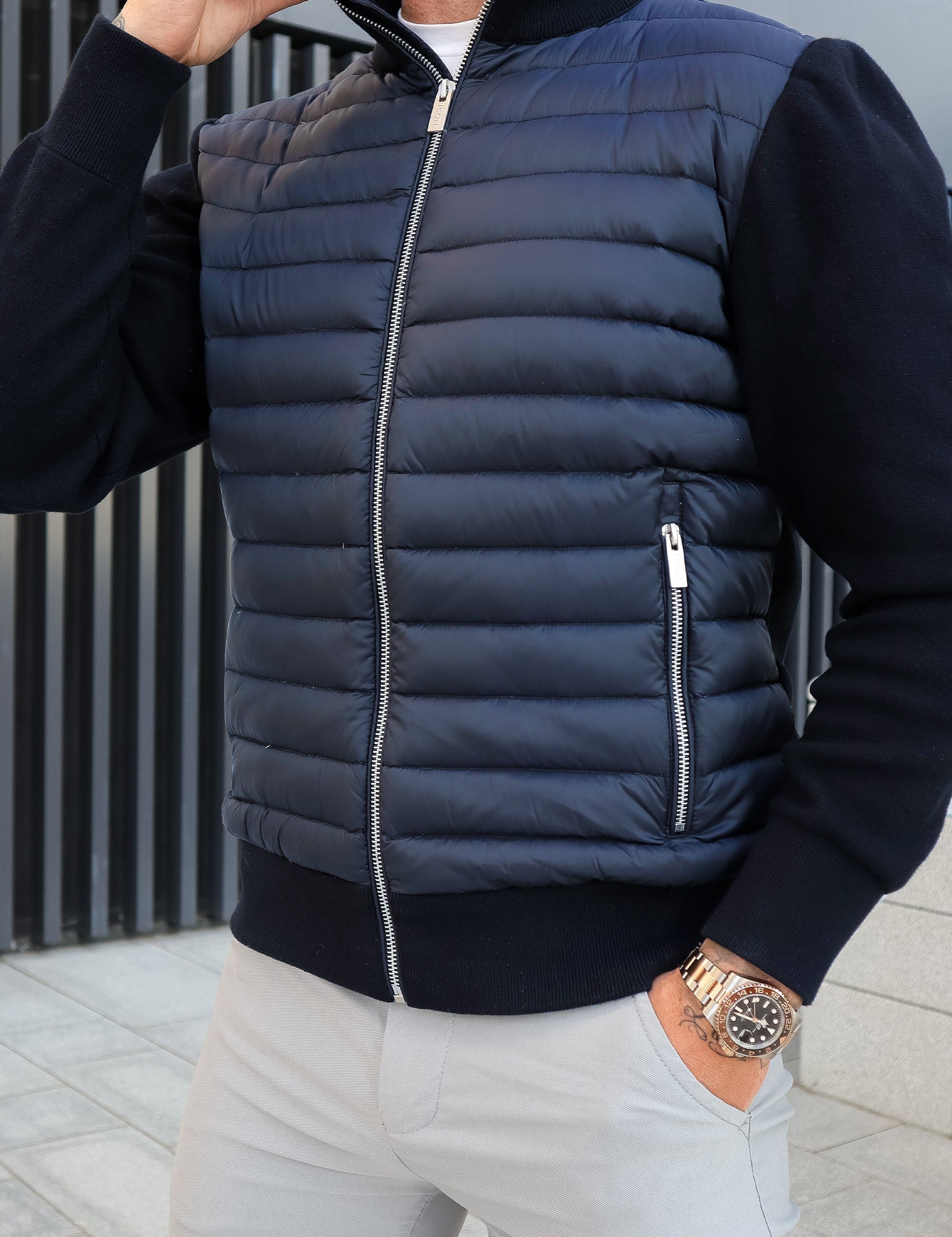 Xian Veste Hybride Homme – Coupe Ajustée, Manches Amovibles & Style Polyvalent