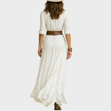 Hayden Ida - robe maxi élégante, détail de la finition
