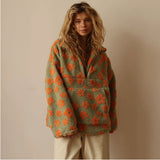 Meley Pull en Maille Fleurie Femme – Pull Urbain Chic en Tissu Doux avec Coupe Décontractée