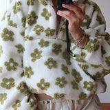 Meley Pull en Maille Fleurie Femme – Pull Urbain Chic en Tissu Doux avec Coupe Décontractée