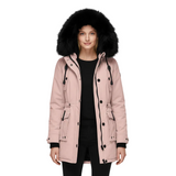 Nori Parka Femme Élégante – Manteau d’Hiver avec Capuche et Col en Fausse Fourrure