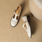 Sarah - chaussures Mary Jane, détail de la finition