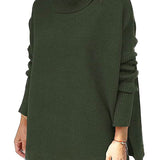 Gracie Pull Col Roulé Femme – Maille Ultra-Douce Oversize avec Col Haut & Style Élégant