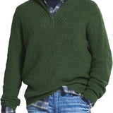 Jérôme Pull Homme en Coton – Sweat Zippé Confortable & Élégant pour Tous les Jours