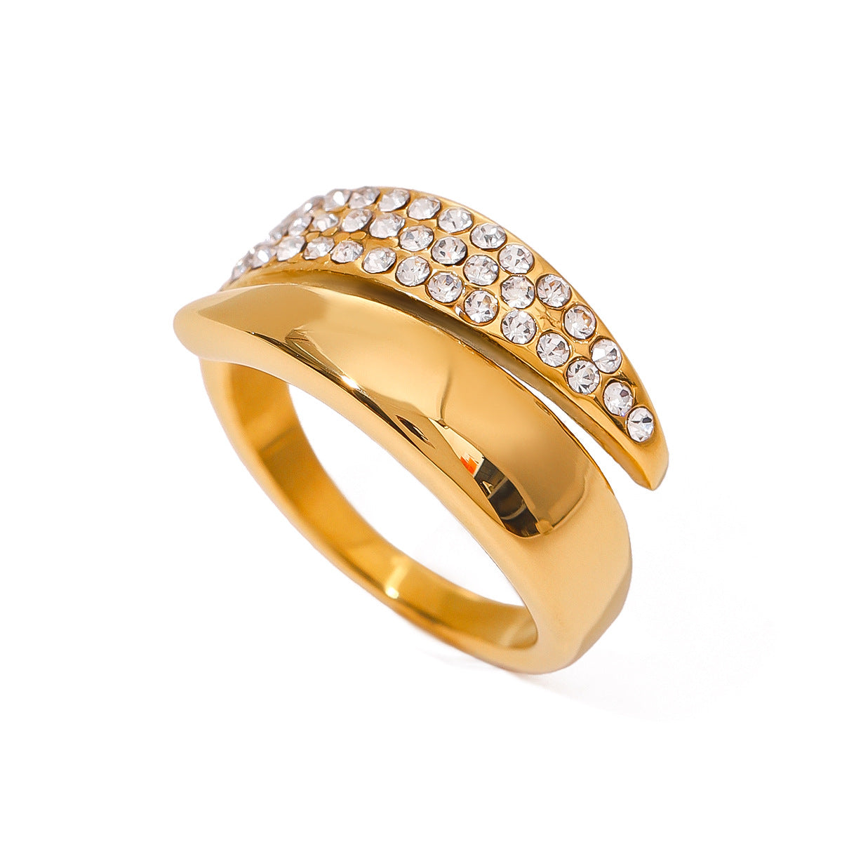 Nova, bague ajustable aux ailes ouvertes - vue d'ensemble