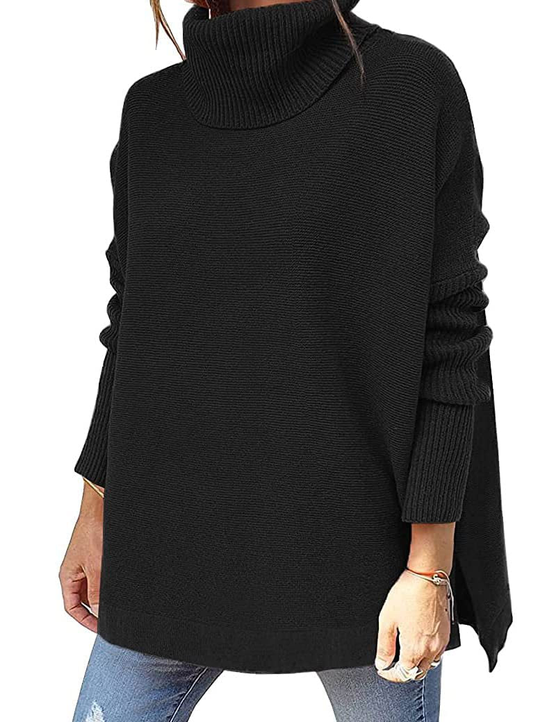 Gracie Pull Col Roulé Femme – Maille Ultra-Douce Oversize avec Col Haut & Style Élégant