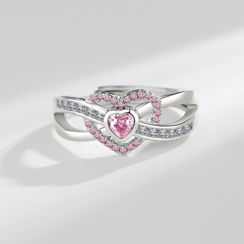 Elara, bague ajustable à motif cœur - autre coloris